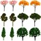 Miniature Fairy Garden Tree Ornaments – 12-Pack Dollhouse Plant Pots, Moss Micro Landscape DIY Craft Decorations